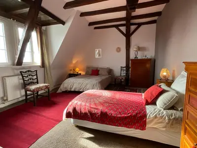 Un ou plusieurs lits dans un hébergement de l'établissement Maison de la Source