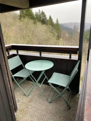Vue générale sur la montagne ou vue sur la montagne depuis l'appartement