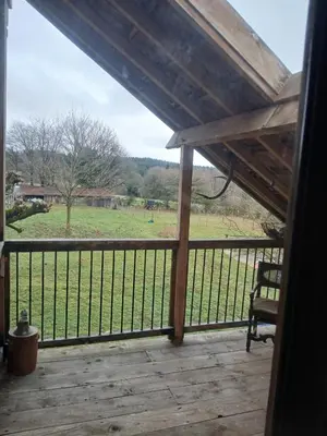 Balcon ou terrasse dans l'établissement Charme en pleine nature