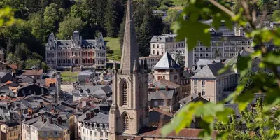 Vue générale sur Tulle ou vue de la ville depuis l'appartement