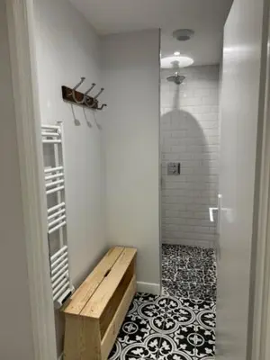 Salle de bains dans l'établissement Gite 10 pers