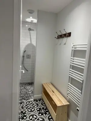 Salle de bains dans l'établissement Gite 10 pers