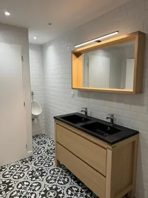 Salle de bains dans l'établissement Gite 10 pers