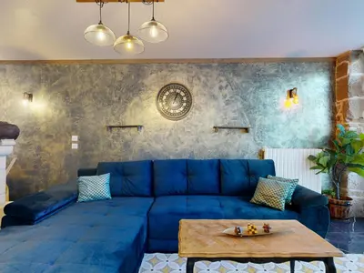Coin salon dans l'établissement Maison Avec Spa et Sauna Privé