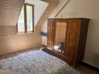 Un ou plusieurs lits dans un hébergement de l'établissement Appartement pour 8 personnes