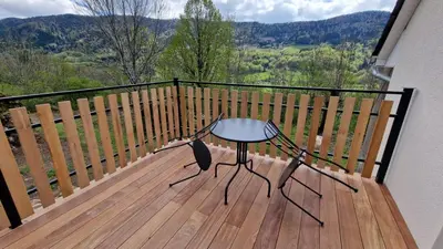 Balcon ou terrasse dans l'établissement La Puy Mary