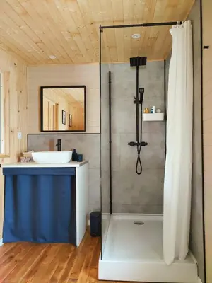 Salle de bains dans l'établissement Le Cottage