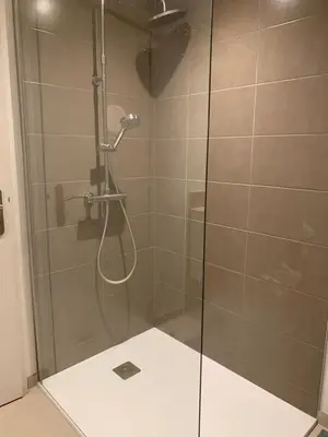 Salle de bains dans l'établissement Chez rose