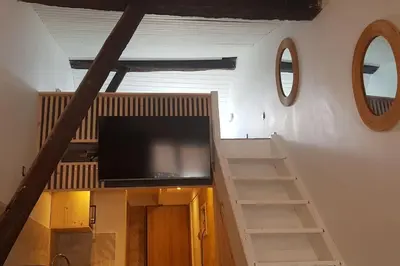 Télévision ou salle de divertissement dans l'établissement Au Cœur De Limoges