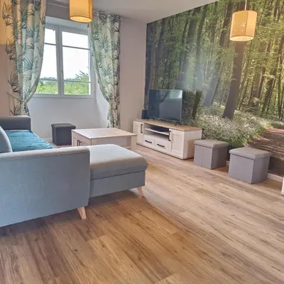 Télévision ou salle de divertissement dans l'établissement Gîte de La Grange Ovalaire