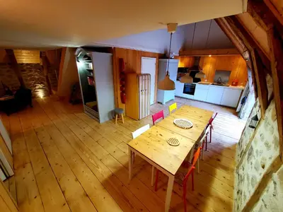 Cuisine ou kitchenette dans l'établissement Le Petit Mars