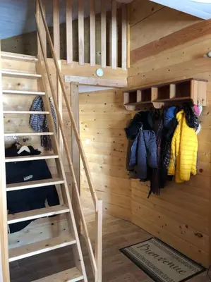 Un ou plusieurs lits superposés dans un hébergement de l'établissement Appartement Chalet, 8 personnes - L'Oustal