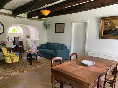 Coin salon dans l'établissement Chez Malou