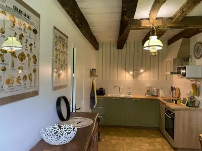 Cuisine ou kitchenette dans l'établissement Chez Malou