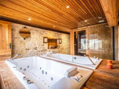 Salle de bains dans l'établissement Camping Saint-Sozy