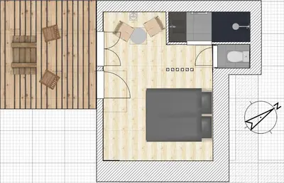 Plan de l'établissement Aux Logis de Fonfroide Chez Mylène & David