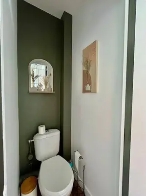 Salle de bains dans l'établissement Studio très calme rue Encombe Vineuse DABNB