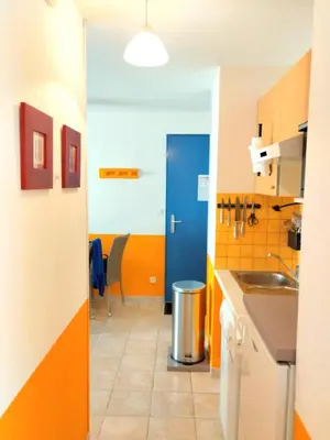 Cuisine ou kitchenette dans l'établissement La belle histoire