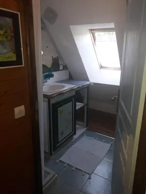 Cuisine ou kitchenette dans l'établissement Les 7 Lucarnes