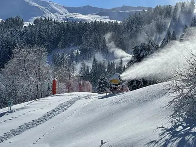 L'établissement Appartement cosy avec balcon, accès direct piste et parking privatif - FR-1-787-20 en hiver