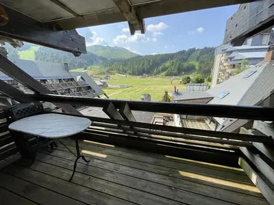 Vue générale sur la montagne ou vue sur la montagne depuis l'appartement