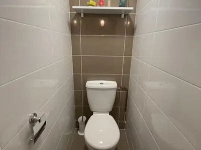 Salle de bains dans l'établissement Studio cosy face aux pistes avec mezzanine et navette gratuite - FR-1-787-39