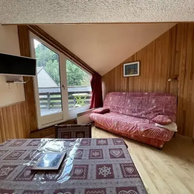 Studio 4 pers. avec balcon et casier à skis
