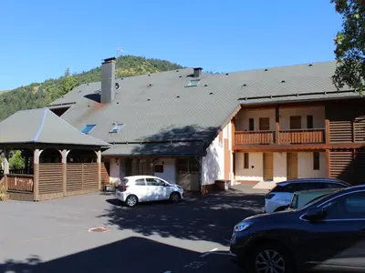 Vue générale sur la montagne ou vue sur la montagne depuis l'appartement