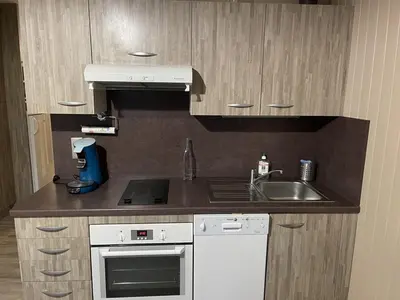 Plan de l'établissement Studio rénové avec balcon, au pied des pistes, accès WIFI - FR-1-787-53