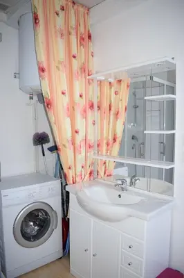 Salle de bains dans l'établissement Villa des Lutins