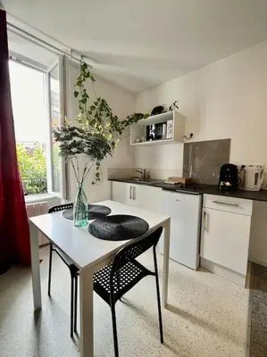 Cuisine ou kitchenette dans l'établissement Studio 2 Rue Théodore Bac - DABNB