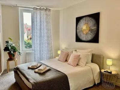 Un ou plusieurs lits dans un hébergement de l'établissement Studio 3 Rue Théodore Bac - DABNB