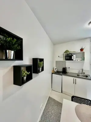 Cuisine ou kitchenette dans l'établissement Studio 3 Rue Théodore Bac - DABNB
