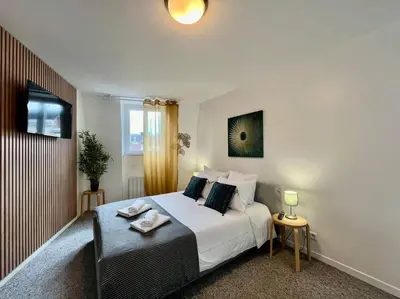 Un ou plusieurs lits dans un hébergement de l'établissement Studio 5 Rue Théodore Bac - DABNB