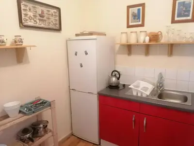 Cuisine ou kitchenette dans l'établissement Chez henry
