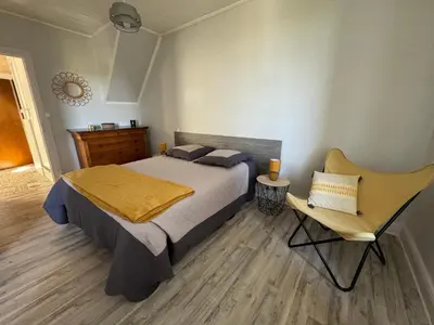 Un ou plusieurs lits dans un hébergement de l'établissement Maison Chez Gilberte à Salers