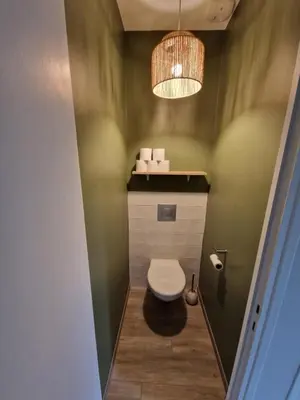 Salle de bains dans l'établissement Gîte de la Vergeade
