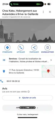 Plan de l'établissement Appartement avec un agréable point de vue et quartier calme