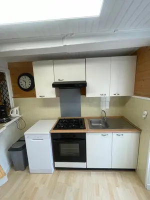 Cuisine ou kitchenette dans l'établissement Appartement Florette