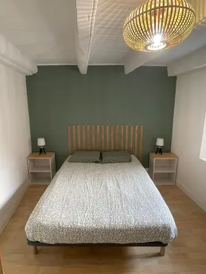 Un ou plusieurs lits dans un hébergement de l'établissement Appartement Florette