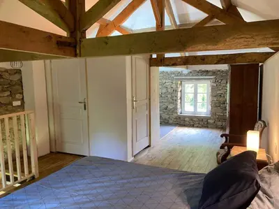 Plan de l'établissement Vakantiehuis La Poire, op landgoed aan de Dordogne