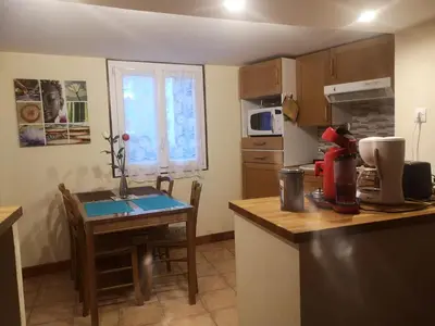Cuisine ou kitchenette dans l'établissement Appartement WK, vacances et cures