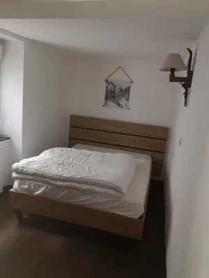 Un ou plusieurs lits dans un hébergement de l'établissement Appartement WK, vacances et cures