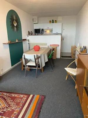 Cuisine ou kitchenette dans l'établissement Appartement à la montagne