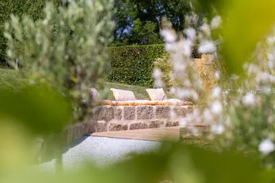 Jardin de l'établissement La Chambrote - Maison cosy avec spa privatif