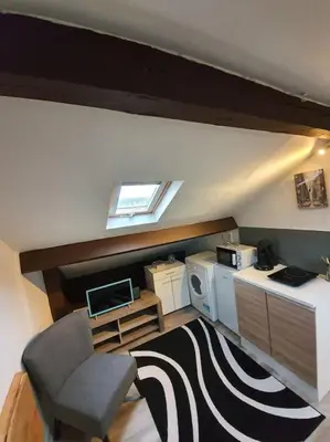 Cuisine ou kitchenette dans l'établissement Limoges studio proche pôle santé