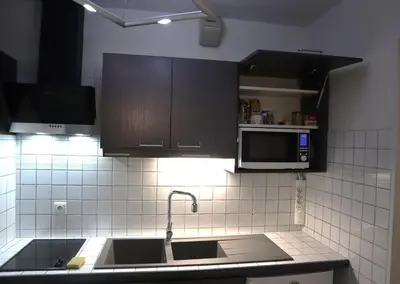 Cuisine ou kitchenette dans l'établissement 201, Les Ambassadeurs