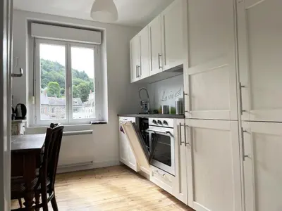 Cuisine ou kitchenette dans l'établissement Appartement Louison jusqu'à 4 personnes
