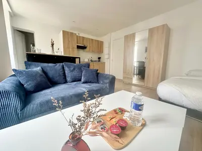 Cuisine ou kitchenette dans l'établissement Le Gamma, cosy et lumineux