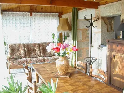 Coin salon dans l'établissement Hameau les Combelles